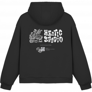 Hectic Studio Typografie Hoodie Oversized - Fluffy Boxcut Hoodie