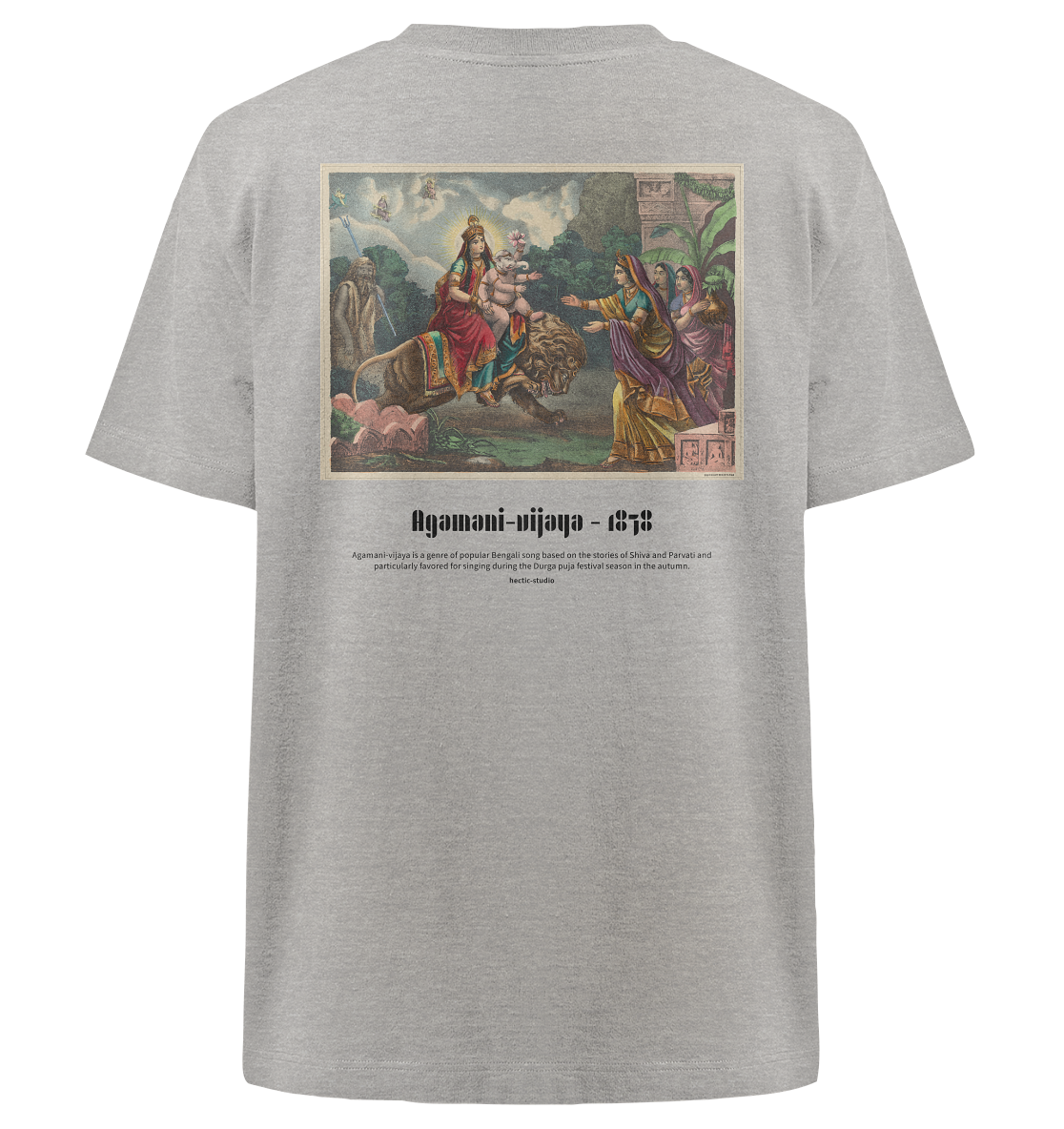 Agamani West Bengal - Oversized T-Shirt - Heavy Oversized Organic Shirt – Bild 4