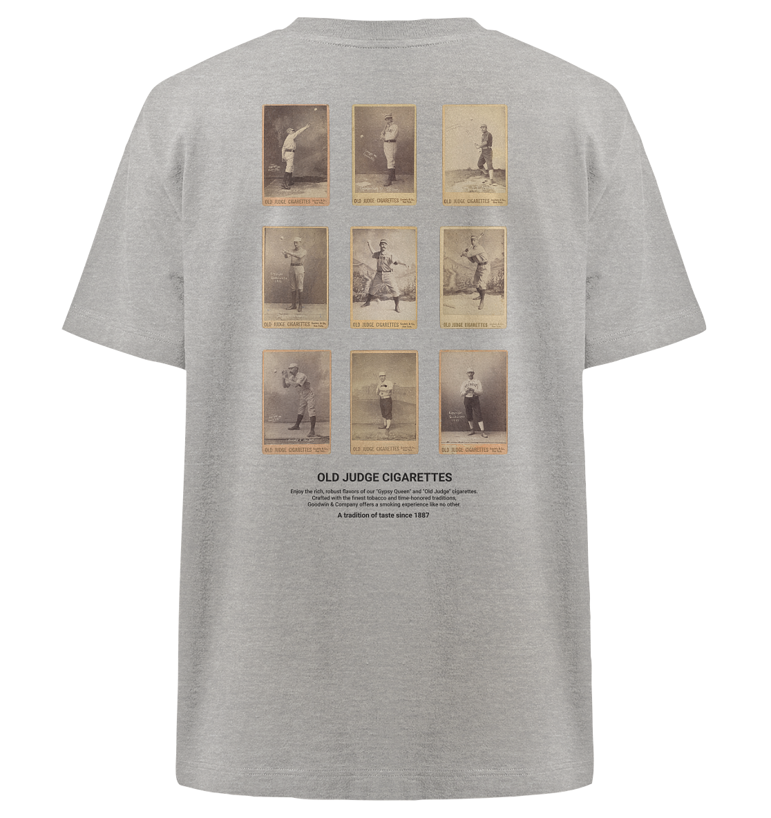 Old Judge Zigaretten Baseball Karten - Heavy Oversized Organic Shirt – Bild 3