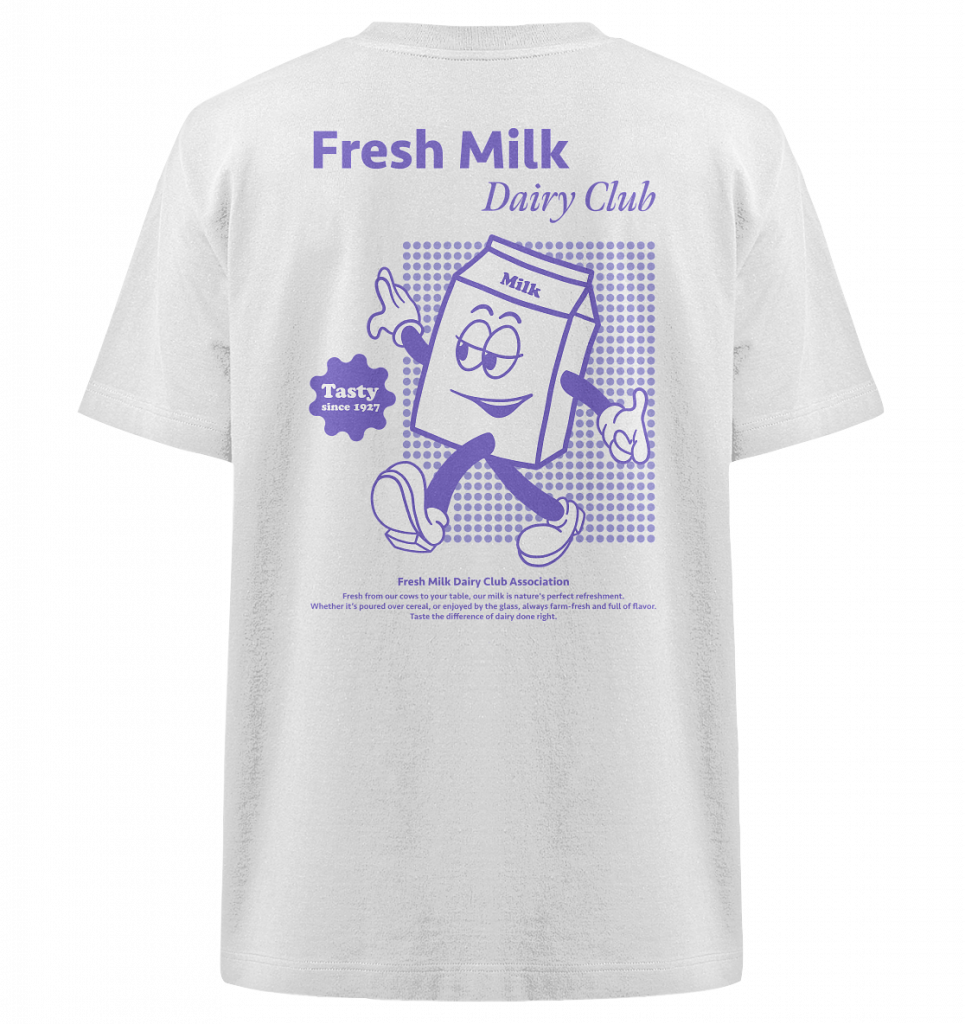 Fresh Milk - Dairy Club - Heavy Oversized Organic Shirt