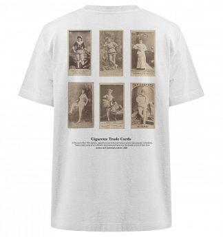 Schauspielerinnen Zigarettenkarten Trade Cards Design - Heavy Oversized Organic Shirt