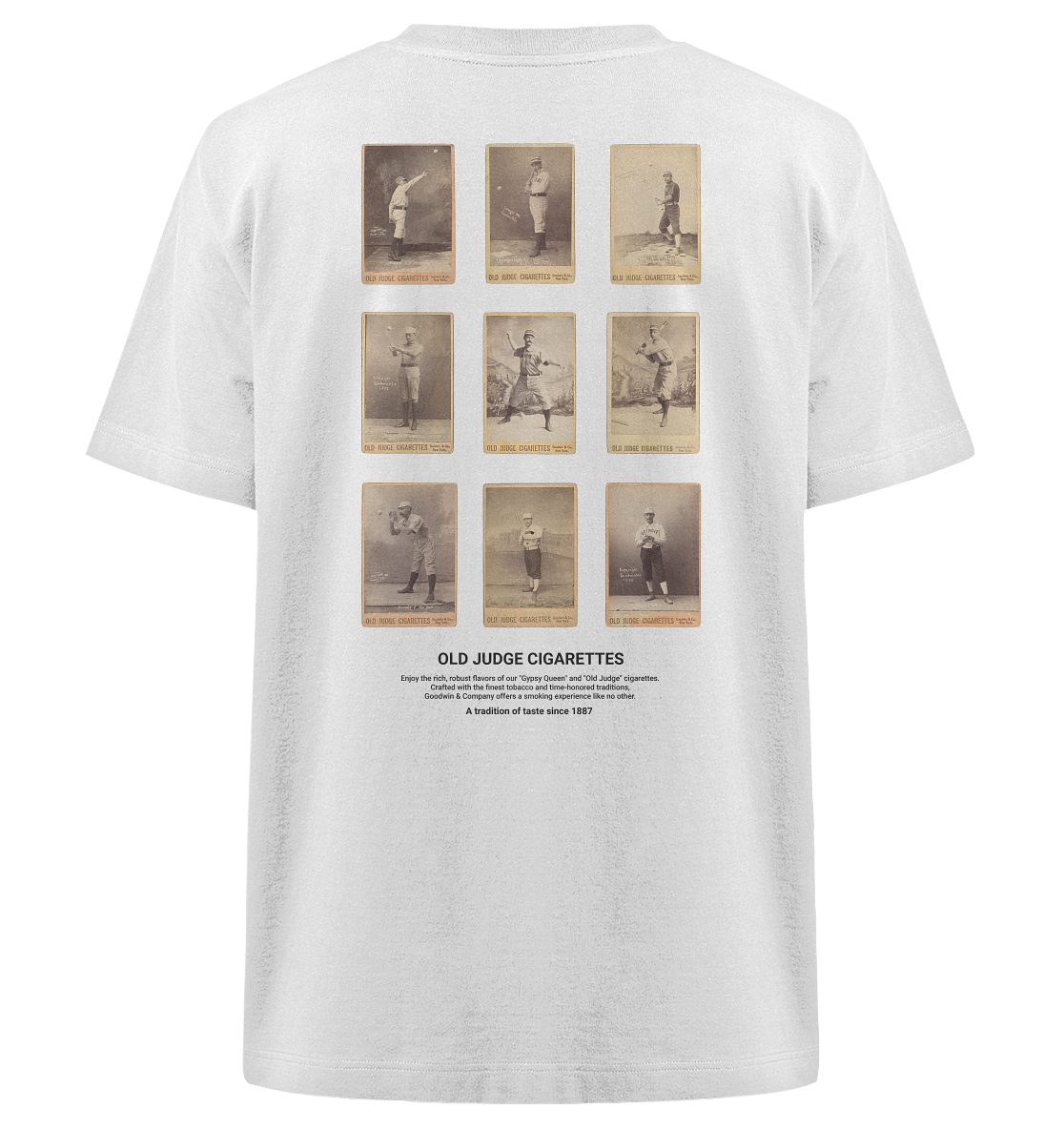 Old Judge Zigaretten Baseball Karten - Heavy Oversized Organic Shirt