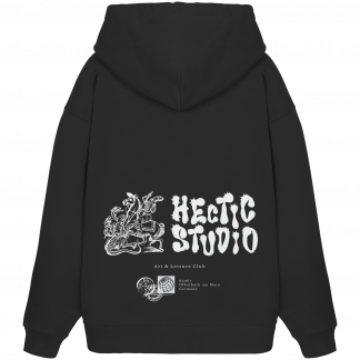 Hectic Studio Typografie Hoodie Oversized - Organic Oversize Hoodie