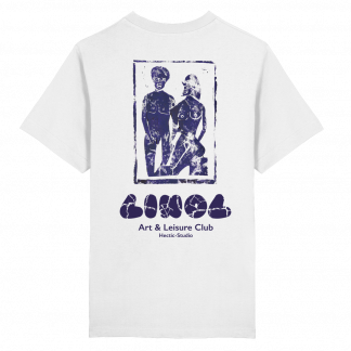 Linolschnitt Akt Paar - Heavy Oversized Organic Shirt